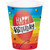 Club Pack of 96 Red and Blue "Happy Birthday" Balloon Party Cups - IMAGE 1