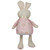 Floral Easter Bunny Rabbit Spring Figure - 17" - Pink and Cream - IMAGE 6