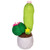 Potted Artificial Triple Cacti Decoration - 9" - Green - IMAGE 2