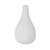 10" Creamy White Gradient Faceted Tear Drop Flower Vase - IMAGE 1