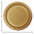 Club Pack of 96 Glittering Gold Disposable Round Luncheon Plates 7" - IMAGE 2