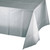 Club Pack of 12 Silver Solid Shimmering Rectangular Tablecovers 108" - IMAGE 1