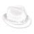 Club Pack of 25 White and Silver "Happy New Year" Party Hi-Hats - IMAGE 1