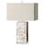 28.5" Ivory and White Contemporary Table Lamp with Hardback Shade - IMAGE 1