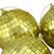 Mirrored Christmas Ball Ornaments - 4" (100mm) - Gold - 4ct - IMAGE 2