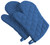 Set of 2 Navy Blue Contemporary Oven Mitts with Loops 13" - IMAGE 1