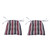 3pc Red and Black Striped Wicker Furniture Outdoor Patio Chair Cushions 41.5" - IMAGE 2