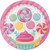 Club Pack of 96 Pink and Blue Cupcake Round Disposable Party Dinner Plates 9" - IMAGE 1
