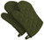Quilted Terry Cotton Oven Mitts - 13" - Sage Green - Set of 2 - IMAGE 1