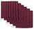 Set of 6 Wine Red Microfiber Square Dish Towels 12” x 12” - IMAGE 3