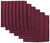 Set of 6 Wine Red Microfiber Square Dish Towels 12” x 12” - IMAGE 1