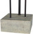31.25" White and Black Distressed Finish Seagulls Table Lamp with White Drum Shade - IMAGE 4