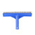 9.75-Inch Blue Stainless Steel Algae Brush for Cement Pools - IMAGE 2