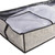 Set of 2 Gray Damask Patterned Soft Storage Bins with Zipper Closure 40" - IMAGE 2