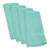 Set of 4 Turquoise Blue Rectangular Dishtowel 18' x 28' - IMAGE 1