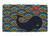 18" x 30" Blue and Brown Abstract Breathing Whale Rectangular Doormat - IMAGE 1
