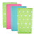 Set of 4 Green and Blue Polka Dots Pattern Rectangular Dishtowels 19" - IMAGE 1