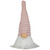 Striped Hat Spring Gnome - 7.5" - Pink and White - IMAGE 1