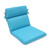 40.5" Blue Turquoise UV/Fade Resistant Chair Cushion with Ties - IMAGE 1