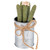 6" Green Artificial Mini Faux Columnar Cactus in Planter with Twine Bow - IMAGE 2