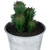 Mini Artificial Cactus in Tin Pot Tabletop Decoration - 3.5" - IMAGE 6