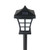 19" Black and White LED Lantern Style Solar Powered Lighted Pathway Marker - IMAGE 3