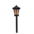 19" Black and White LED Lantern Style Solar Powered Lighted Pathway Marker - IMAGE 2