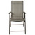 40" Brown Steel and Mesh Foldable Reclining Patio Arm Chair - IMAGE 2