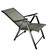 40" Brown Steel and Mesh Foldable Reclining Patio Arm Chair - IMAGE 3