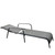 63" Gray and Black Adjustable Reclining Outdoor Patio Chaise Lounge - IMAGE 2