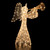 Lighted 3D Trumpeting Angel Outdoor Christmas Decoration - 44" - Clear Lights - IMAGE 6