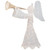 Lighted 3D Trumpeting Angel Outdoor Christmas Decoration - 44" - Clear Lights - IMAGE 2