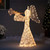Lighted 3D Trumpeting Angel Outdoor Christmas Decoration - 44" - Clear Lights - IMAGE 1
