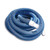 Blue and White Spiral Wound Vacuum Hose with Cuffs 21' x 1.25" - IMAGE 2