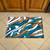 Aqua Blue and Orange NFL Miami Dolphins X-Fit Shoe Scraper Doormat 19" x 30" - IMAGE 2
