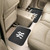 Set of 2 Black and White MLB New York Yankees Heavy Duty Rear Car Floor Mats 14" x 17" - IMAGE 2