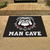 33.75" x 42.5" Black and White NCAA Bulldogs Man Cave All-Star Rectangular Mat Area Rug - IMAGE 2