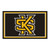 44" x 71" Brown and Yellow NCAA Kennesaw State University Owls Area Rug - IMAGE 1