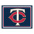 87" x 117" Blue and Red MLB Minnesota Twins Plush Non-Skid Area Rug - IMAGE 1