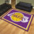 7.25' x 9.75' Purple and Yellow NBA Los Angeles Lakers Plush Non-Skid Area Rug - IMAGE 2