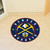 27" Blue and Yellow NBA Denver Nuggets Rounded Door Mat - IMAGE 2