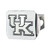 4" x 3.25" Silver and Black NCAA University of Kentucky Wildcats Hitch Cover Automotive Accessory - IMAGE 1