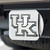 4" x 3.25" Silver and Black NCAA University of Kentucky Wildcats Hitch Cover Automotive Accessory - IMAGE 2