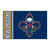 19" x 30" Blue and White NBA New Orleans Pelicans Rectangular Starter Mat - IMAGE 1