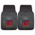 Set of 2 Black NCAA Central Michigan University Chippewas Car Mats 17" x 27" - IMAGE 1