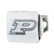 3.4" x 4" Silver and Black NCAA Purdue University Boilermakers Hitch Cover - IMAGE 1