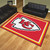 8' x 10' Red and White NFL Kansas City Chiefs Plush Non-Skid Area Rug - IMAGE 2