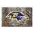 19" x 30" Gray and Blue NFL Baltimore Ravens Shoe Scraper Door Mat - IMAGE 1