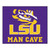 59.5" x 71" Yellow NCAA Louisiana State University Tigers Man Cave Tailgater Outdoor Area Rug - IMAGE 1