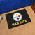 19" x 30" Black and Yellow NFL Steelers Man Cave Starter Rectangular Mat Area Rug - IMAGE 2